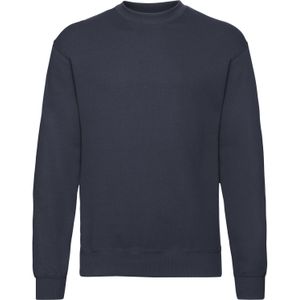 Fruit of the Loom Heren Klassiek 80/20 Ingezet Sweatshirt (Deep Navy)