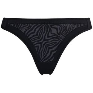 Marlies Dekkers Style String Wing Power Met Zebraprint Zwart/grijs - Maat L