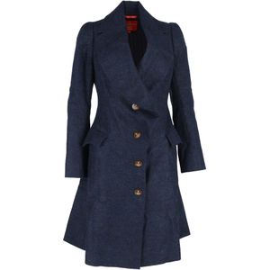 Vivienne Westwood Red Label Enkelknoopjas in Marineblauw Wol