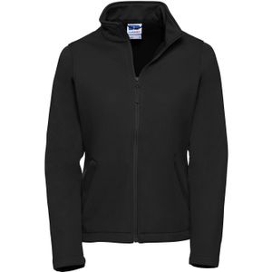 Russell Dames/Dames Slim Soft Shell Jasje (Zwart)