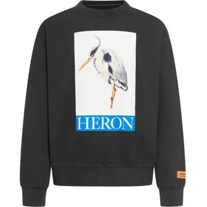 Heron Preston Bird Painted sweatshirt met ronde hals in zwart