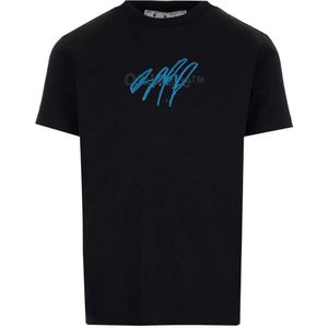 Off-White - Bounce Cross - T-shirt - Gebroken Wit - Slim Fit