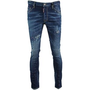 Dsquared2 skater-jeans jeans met verweerd verfeffect