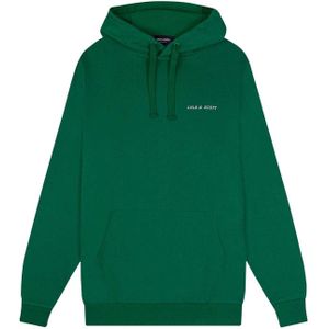 Lyle & Scott Heren geborduurde hoodie (Groen)