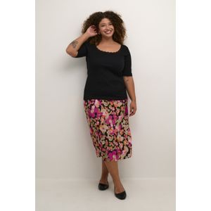 KAFFE CURVE Shirt 'Britt'  zwart