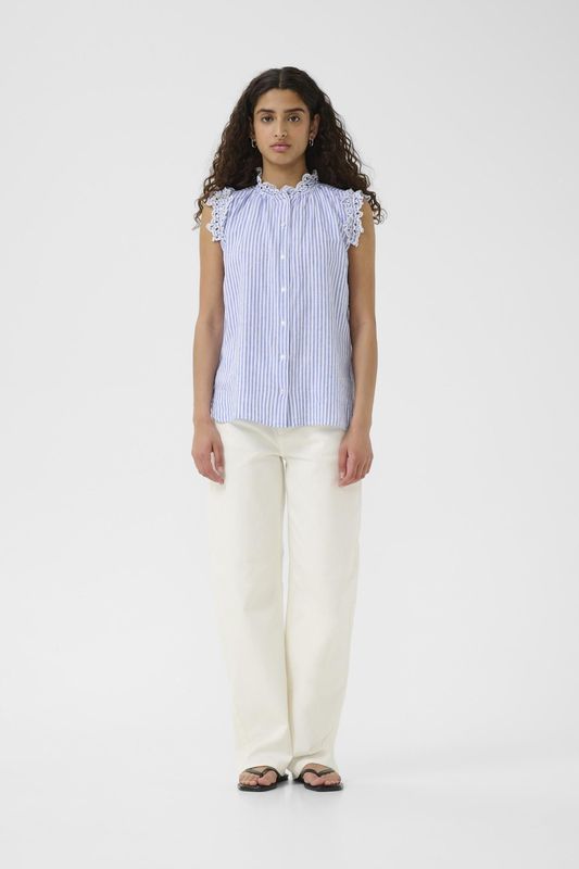 Overhemd met lang mouwen DallyIW Regular fit blue white