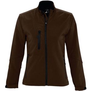 SOLS Dames/dames Roxy Soft Shell Jacket (ademend, winddicht en waterbestendig) (Donkere chocolade)