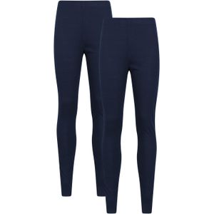 Mountain Warehouse Dames/Dames Talus Thermische Base Layer Legging (Set van 2) (Marine)