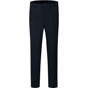 Pantalon - Marine - Stretchmateriaal - Loose Fit