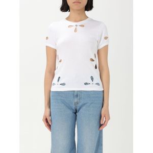 Top met uitgesneden details en korte mouwen