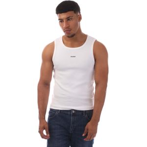 Hugo Heren Dapota Logo Tank Top (Wit)