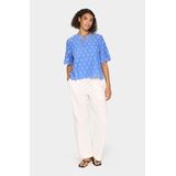 Saint Tropez, Dames, Blouses & Shirts, Blauw, Maat: L
