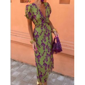 Bloemenprint Midi-jurk