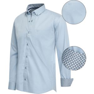 Cappuccino Italia Overhemden Regular Fit Overhemd Babyblauw Babyblauw