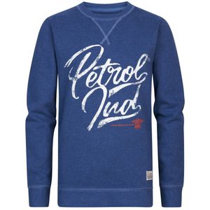 Petrol Industries - Jongens Artwork Sweater Wheaton - Blauw - Maat 12J / 152cm