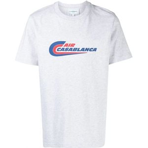 Casablanca Air Casablanca T-shirt met print in grijs