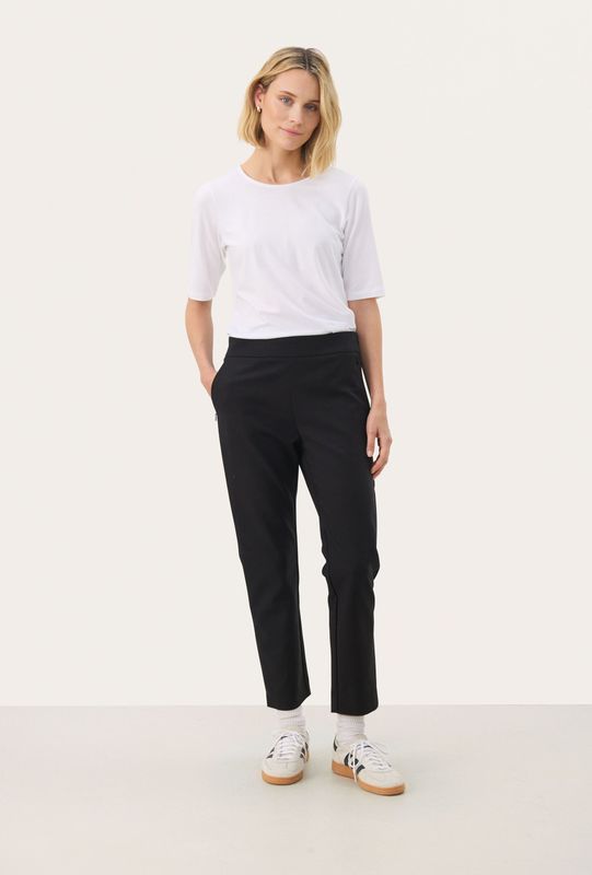 Part Two - Slim-Fit Cropped Broek - Zwart - Dames