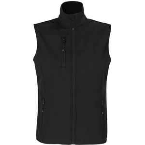 SOLS Dames/dames Falcon Softshell gerecyclede bodywarmer (Zwart)