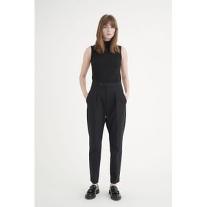 InWear - Zwarte Rollneck Top Silhouet - Dames - Katoen - Vesten