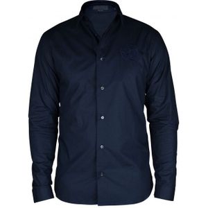 Philipp Plein - Gold Cut LS Skull - Overhemd - Blauw