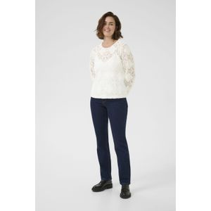 Blouse met lange mouwen Regular fit Chalk white