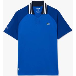 Lacoste - Tennis x Daniil Medvedev - Poloshirt - Blauw - Slim-Fit