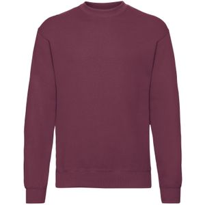 Fruit of the Loom Heren Klassiek 80/20 Ingezet Sweatshirt (Bourgondië)