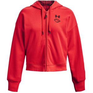Under Armour UA Terry LNY hoodie met rits voor dames, rood