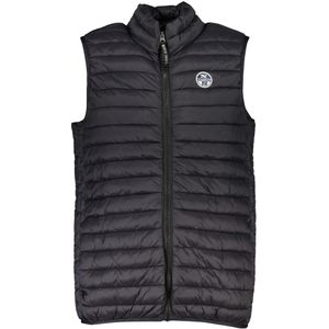 Gequilted Vest Zwart Stijl 23213