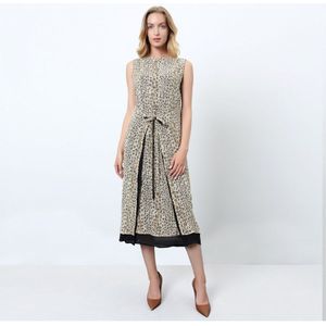 Luipaard Priny Silk Chiffon Wrap -jurk