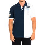 La Martina - TMP608-JS303 - Polo - Marine-Wit - Korte Mouwen