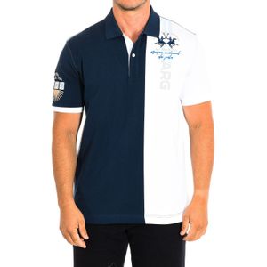 La Martina - TMP608-JS303 - Polo - Marine-Wit - Korte Mouwen