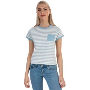 Brave Soul - LTS-36RAQUEL - T-shirt - Muntgroen - Dames