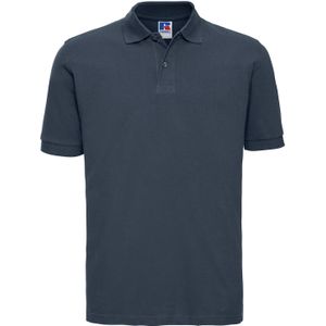 Russell Heren Klassiek Piqué Katoenen Polo Shirt (Franse marine)