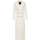 Philipp Plein - Lange Sangallo Leren Trenchcoat - Wit - Dames