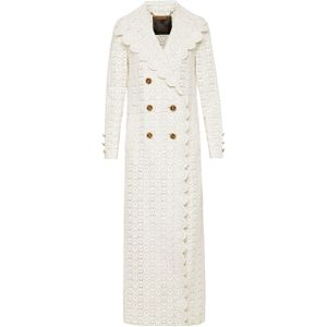 Philipp Plein - Lange Sangallo Leren Trenchcoat - Wit - Dames