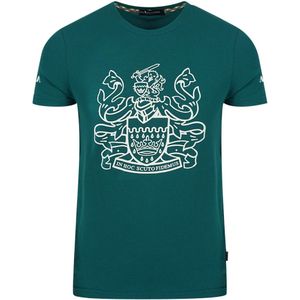 Aquascutum - QMT002M0-08 - T-shirt - Darkgreen, White - Heren