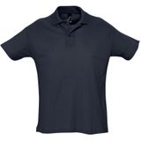 SOLS Heren Zomer II Pique Poloshirt Met Korte Mouwen (Marine) - Maat M