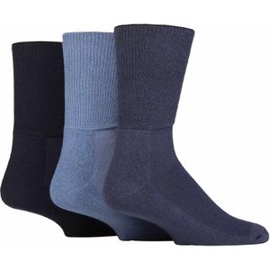 3-Pack Extra Brede Bamboe Diabetessokken voor Opgezette Benen