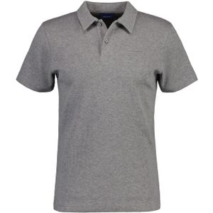 Gant Heren Textured Waffle Pique Poloshirt (Grijs)