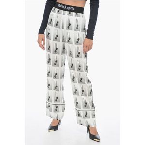 MIRAGE pyjamabroek met all-over logo in zwart en wit