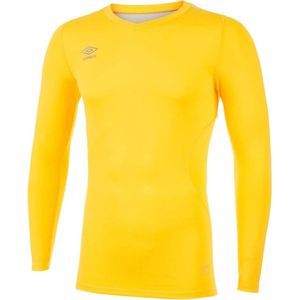 Umbro Heren Elite V Neck Base Layer Top (Geel)