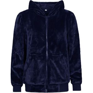 Heat Holders - Heren Soul Warming Zachte Fleece Lounge Hoodie - Marineblauw