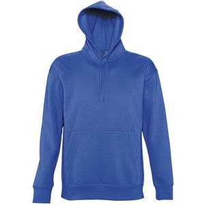 SOLS Slam Unisex Hooded Sweatshirt / Hoodie (Koningsblauw) - Maat XL
