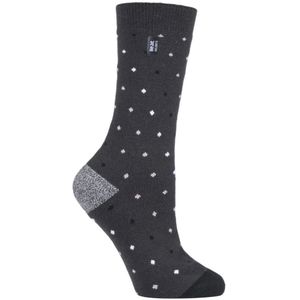 Heat Holders Dames Ultra Lite thermo geklede sokken - Houtskoolvlekken (Bessen)