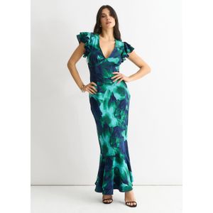 Aquarel Bloemen Maxi Dress