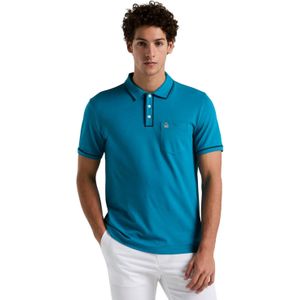 Original Penguin Heren Earl Pique Poloshirt (Blauw)