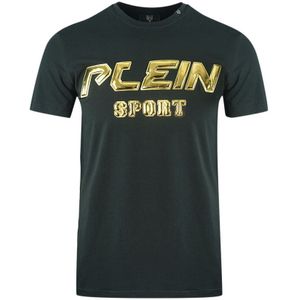 Plein Sport gouden logo zwart T-shirt