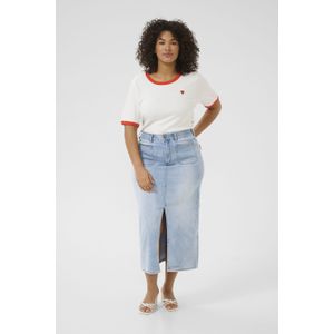 Denim rok Regular fit Light Blue Washed Denim light blue