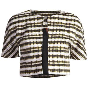 Conquista - Bolero - Korte Mouwen - Gabardine met Stretchprint